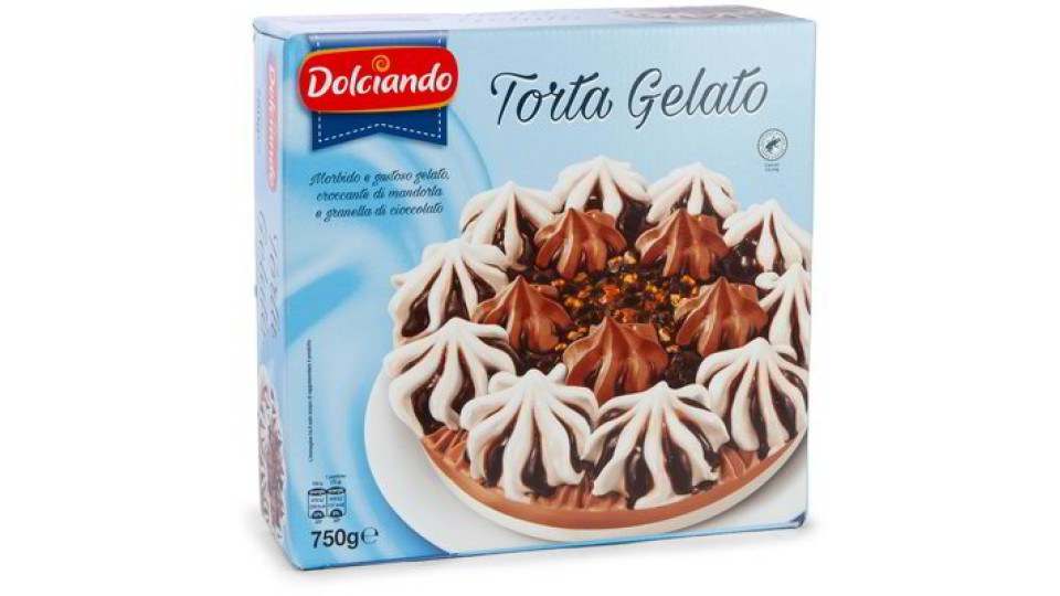Torta gelato cacao e vaniglia