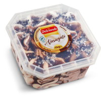 Vaschetta di gelato gusti variegati panna/cacao/caffè/stracciatella