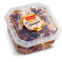 Vaschetta gelato i variegati cacao/panna cotta/nocciola/crema