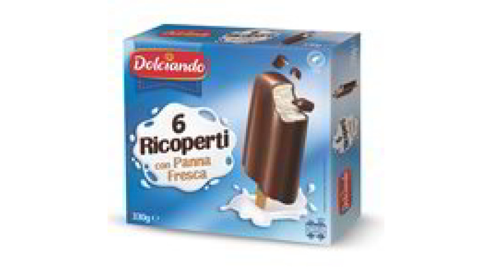 Gelati ricoperti con panna fresca 6 pezzi