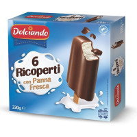 Gelati ricoperti con panna fresca 6 pezzi