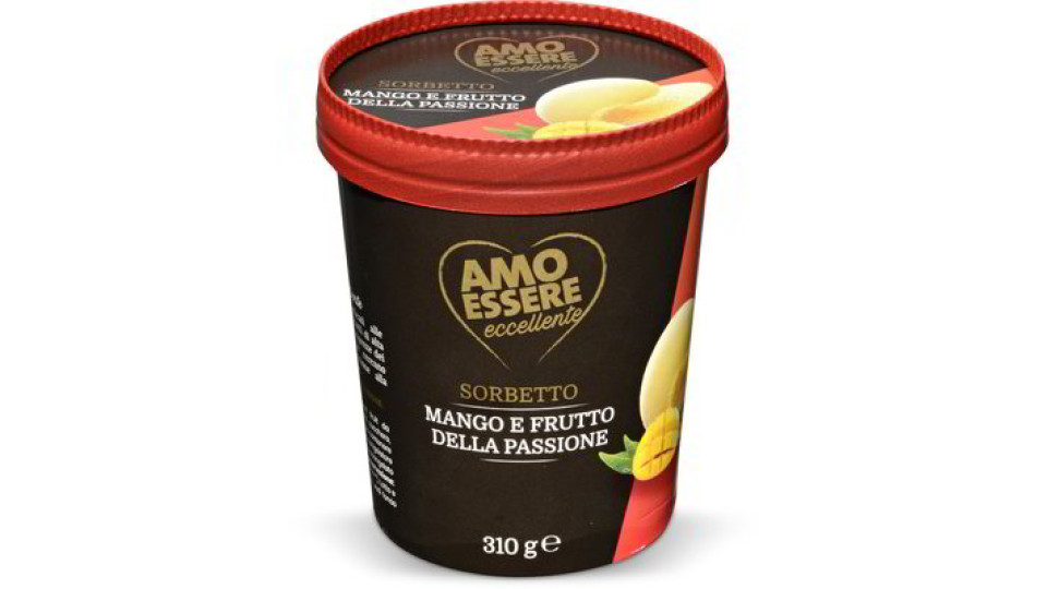 Sorbetto mango e frutto della passione