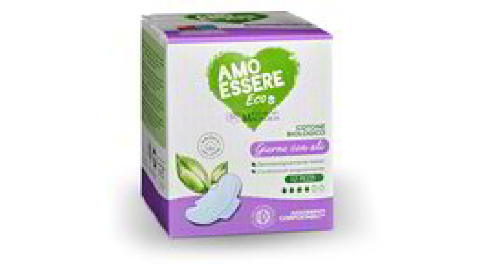 Assorbenti giorno con ali 100% cotone biologico