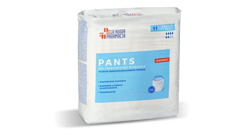 Pants assorbenti discreet per incontinenza moderata - Medium 11 pezzi