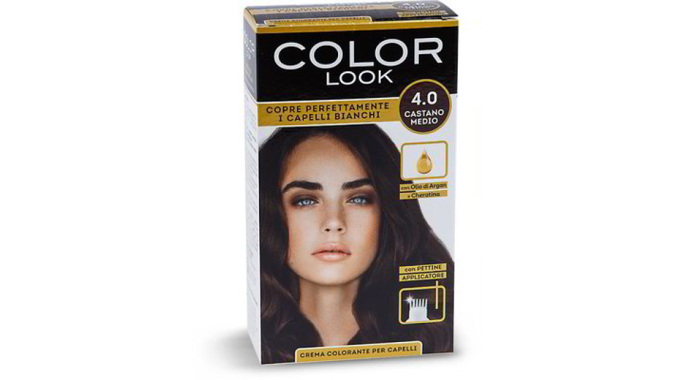 Crema colorante per capelli 4.0 Castano medio