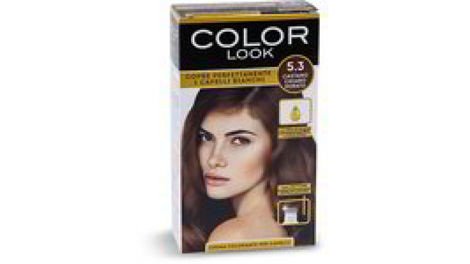 Crema colorante per capelli 5.3 castano chiaro dorato