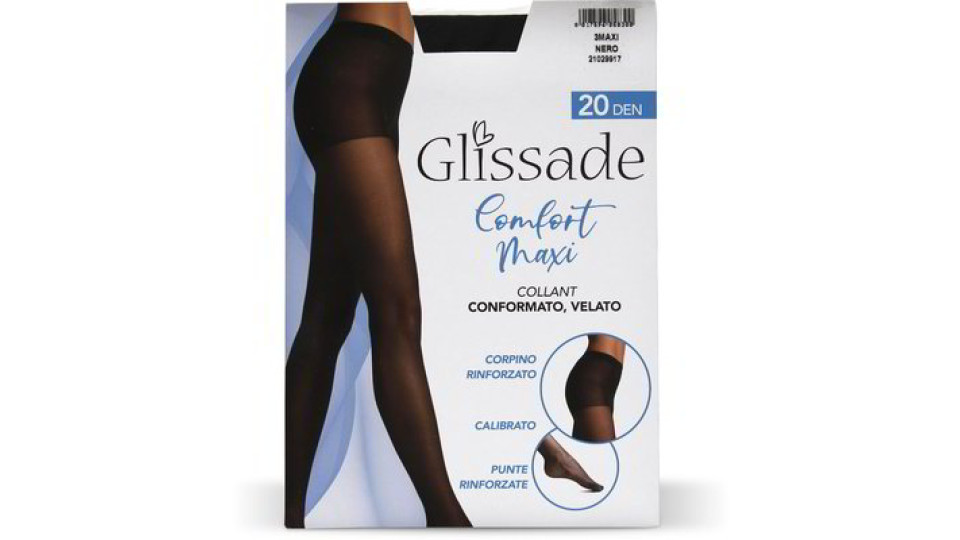 Collant "Confort" 20 den nero taglia 3 maxi