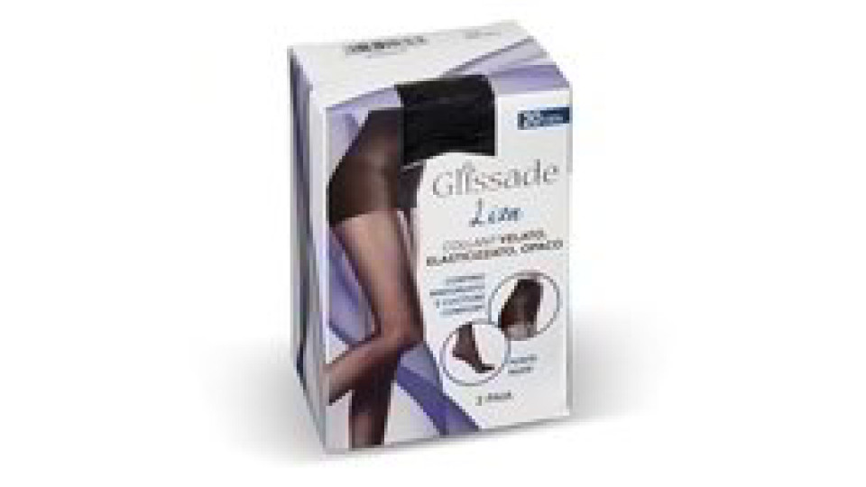 Collant "Liza" 20 den taglia 3/4 nero 2 paia