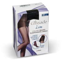 Collant "Liza" 20 den taglia 3/4 nero 2 paia