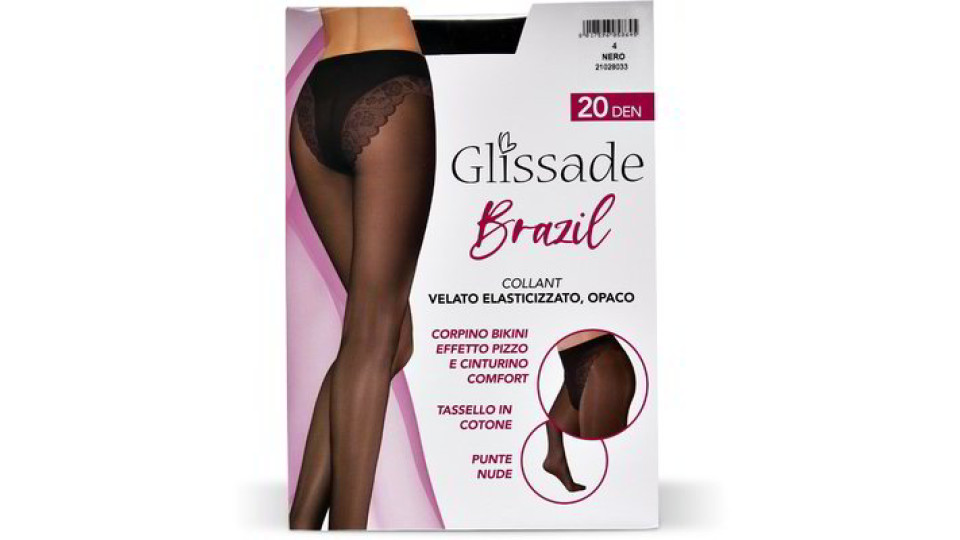 Collant Brazil 20 den nero taglia L 4