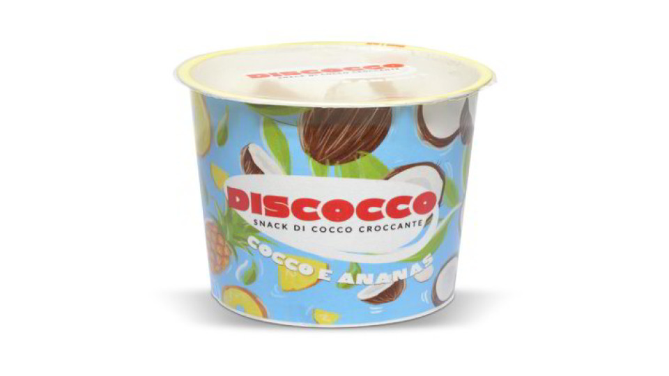 Snack di cocco e ananas croccante