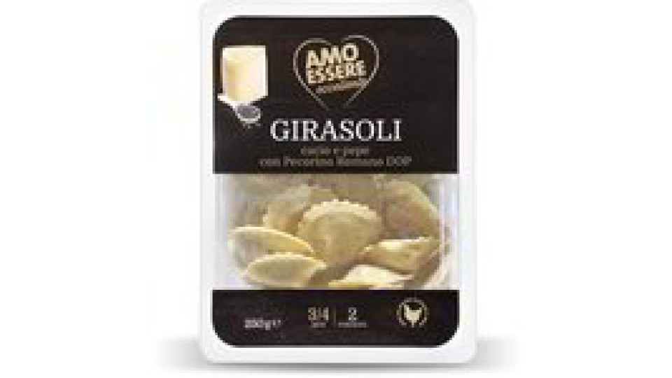 Girasoli cacio e pepe con Pecorino Romano DOP