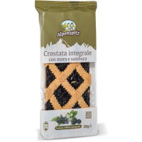 Crostata integrale con mora e sambuco