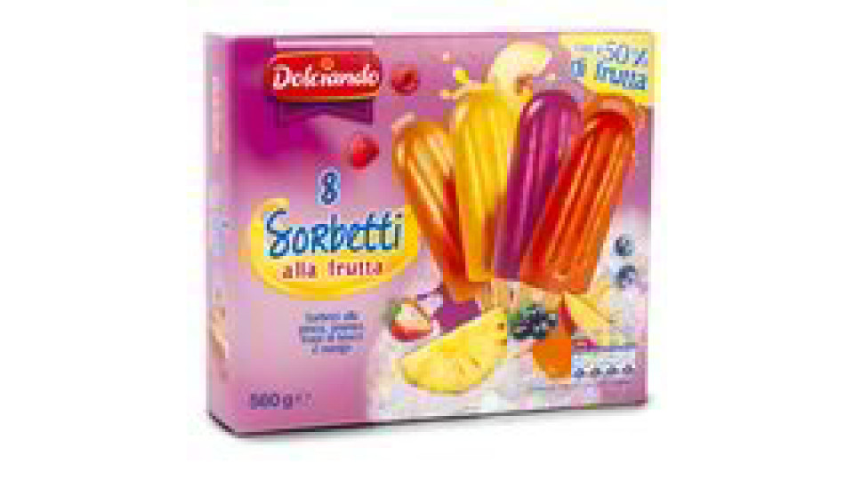 Sorbetti alla frutta mix 8 pezzi