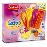 Sorbetti alla frutta mix 8 pezzi