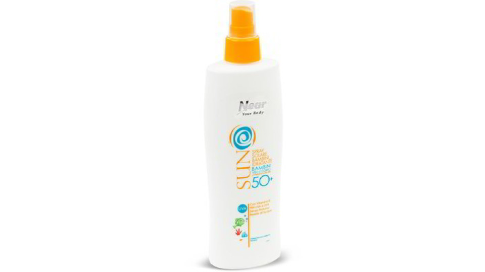 Spray solare idratante bambini protezione 50+
