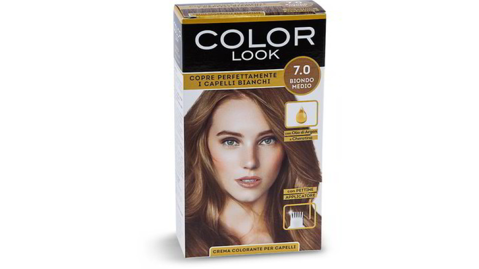 Crema colorante per capelli 7.0 Biondo medio
