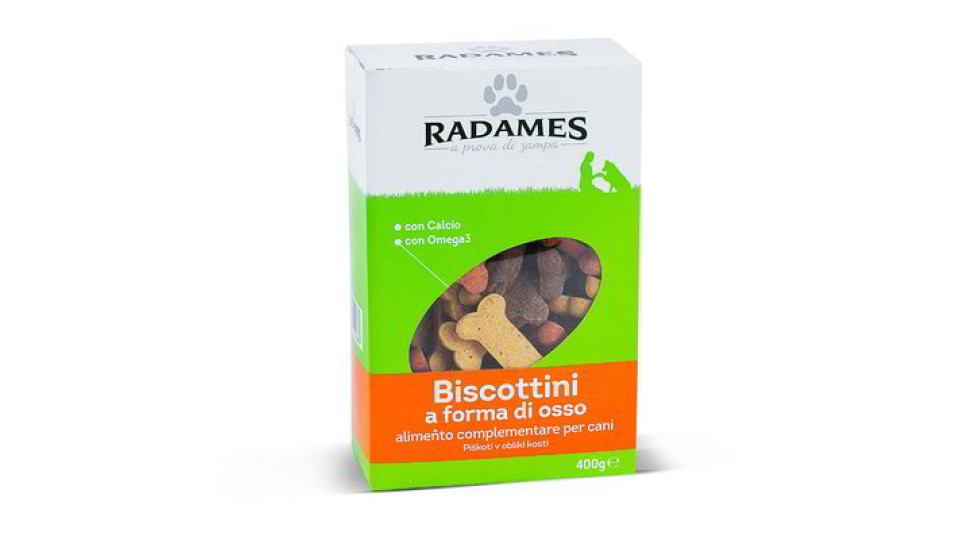 Biscottini per cani a forma di osso