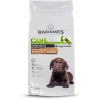 Crocchette Premium con pollo e riso per cani cuccioli