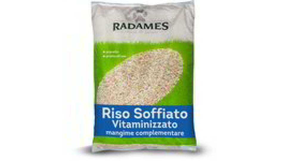Riso soffiato vitaminizzato per animali