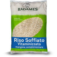 Riso soffiato vitaminizzato per animali