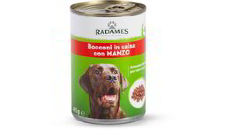 Bocconi in salsa con manzo per cani