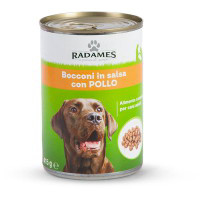 Bocconi in salsa con pollo per cani