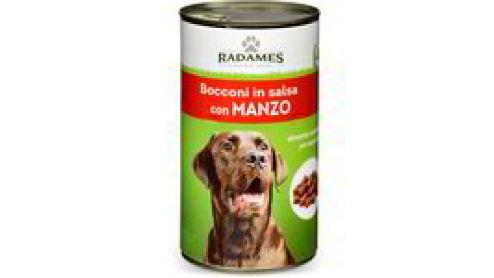 Bocconi in salsa con manzo per cani