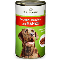 Bocconi in salsa con manzo per cani