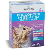 Bocconcini in gelatina per gatti multibox pesce