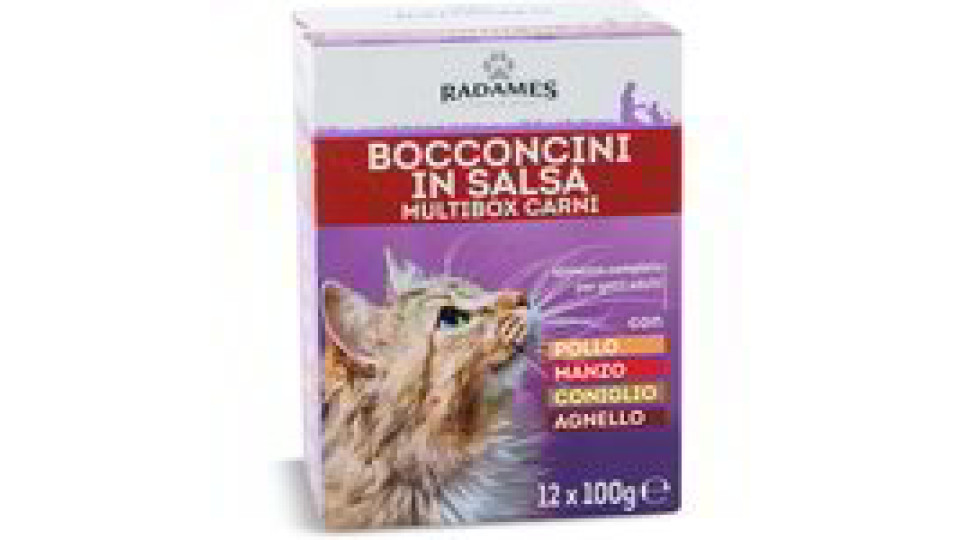 Bocconcini in salsa per gatti multibox carne