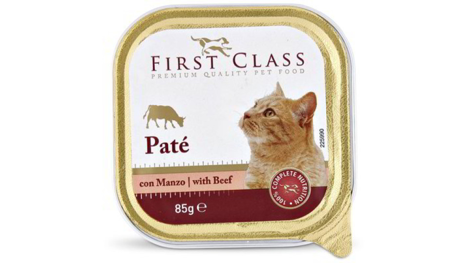 Patè con manzo per gatti