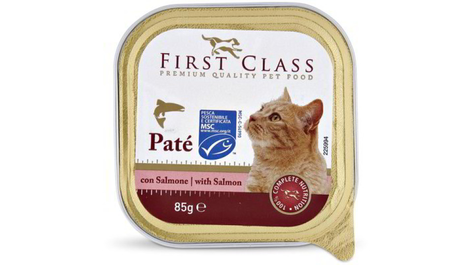 Patè con salmone per gatti