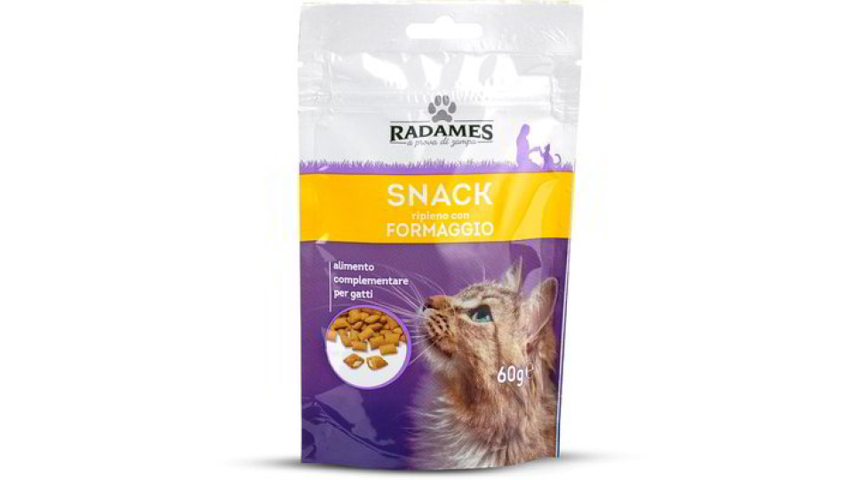 Snack ripieno con formaggio per gatti