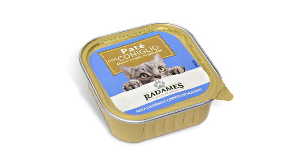 Patè con coniglio per gatti