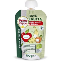 Purea di frutta mela, banana e albicocca Bio