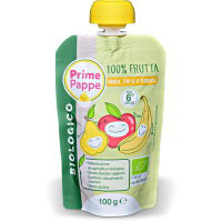 Purea di frutta mela, pera e banana Bio