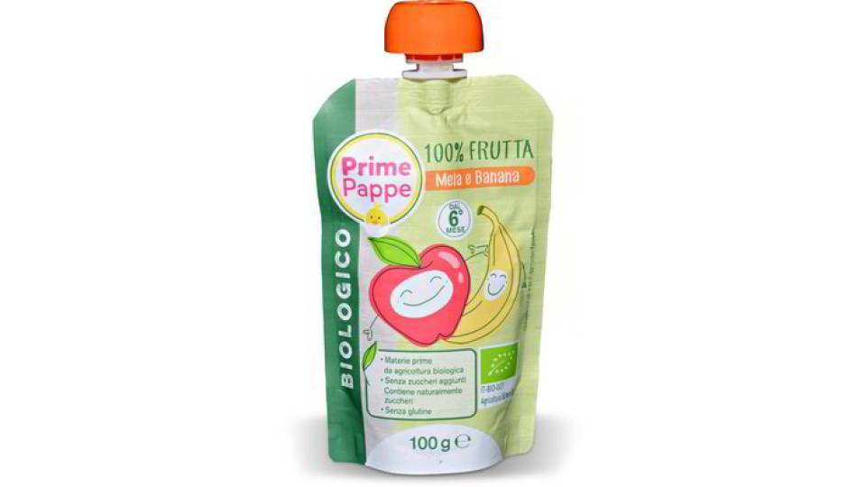 Purea mela e banana Bio