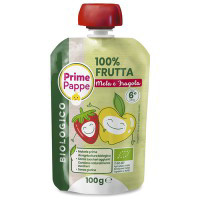 Purea mela e fragola biologica