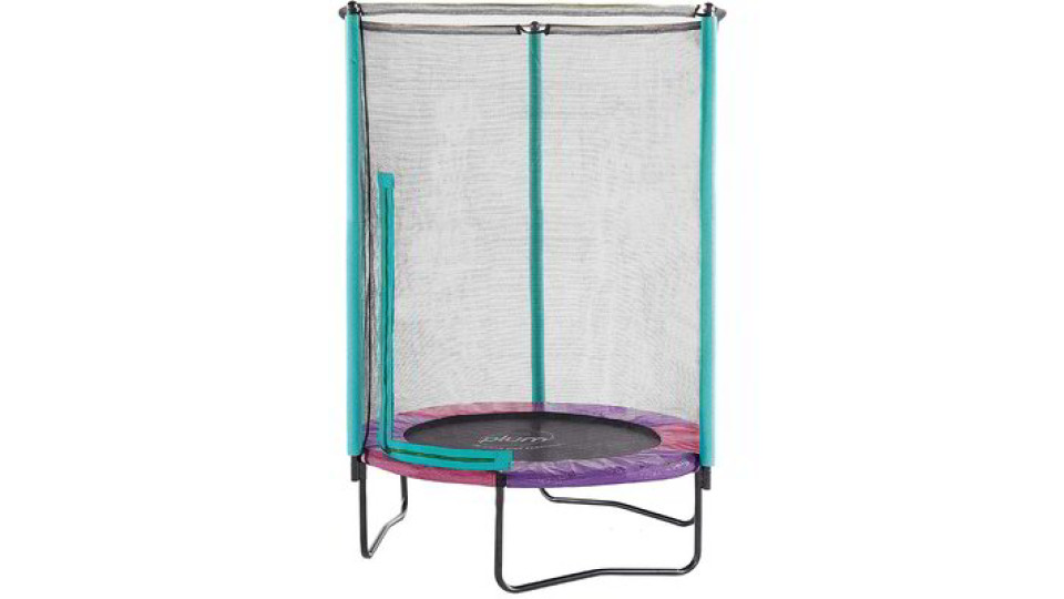 Trampolino con protezione 140x140x180 cm