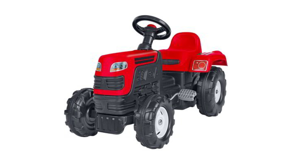 Trattore a pedali "Dolu"- Rosso