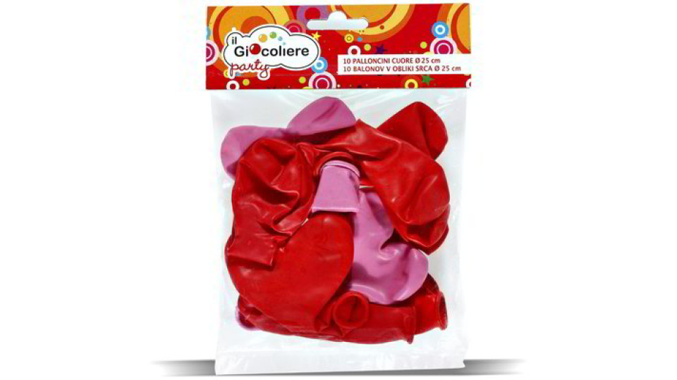 Palloncini a forma di Cuore 10 pezzi
