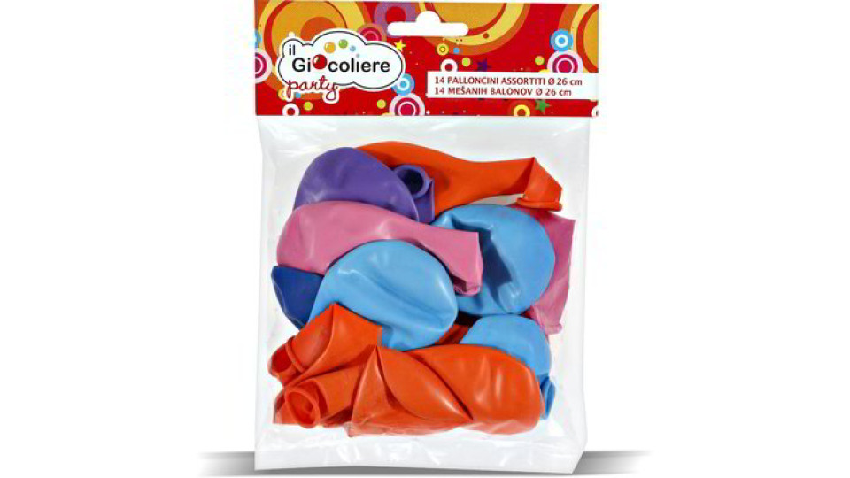 Palloncini assortiti 14 pezzi
