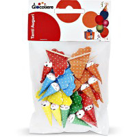 Stuzzicadenti da cocktails con decorazione Pagliacci 12 pezzi