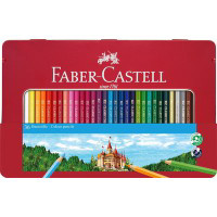 Faber Castell Astuccio in metallo con 36 matite colorate permanenti