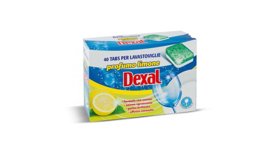 Tabs per lavastoviglie profumo limone 40 pezzi