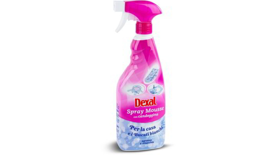 Spray mousse sgrassatore con candeggina