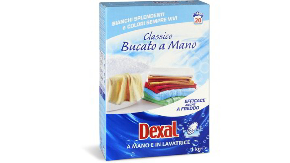 Detersivo classico in polvere per bucato a mano e in lavatrice