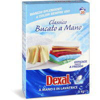 Detersivo classico in polvere per bucato a mano e in lavatrice