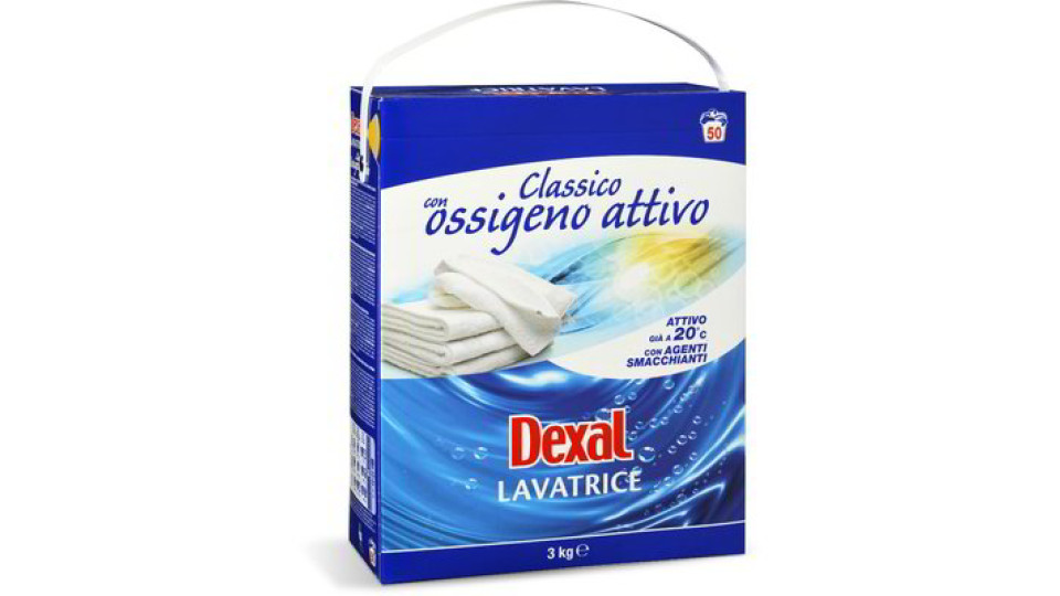 Detersivo in polvere per lavatrice classico con ossigeno attivo